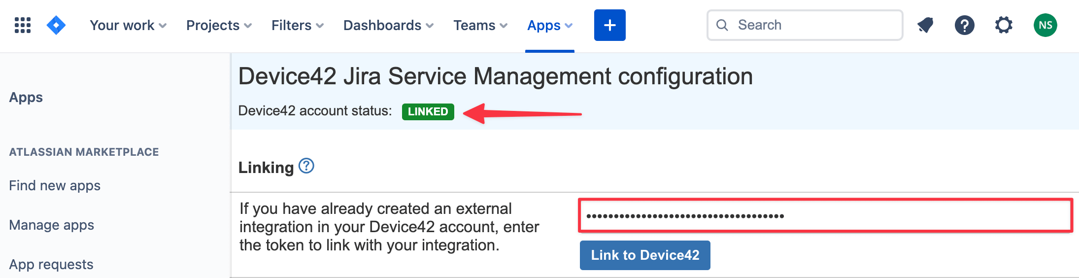 Link external integration