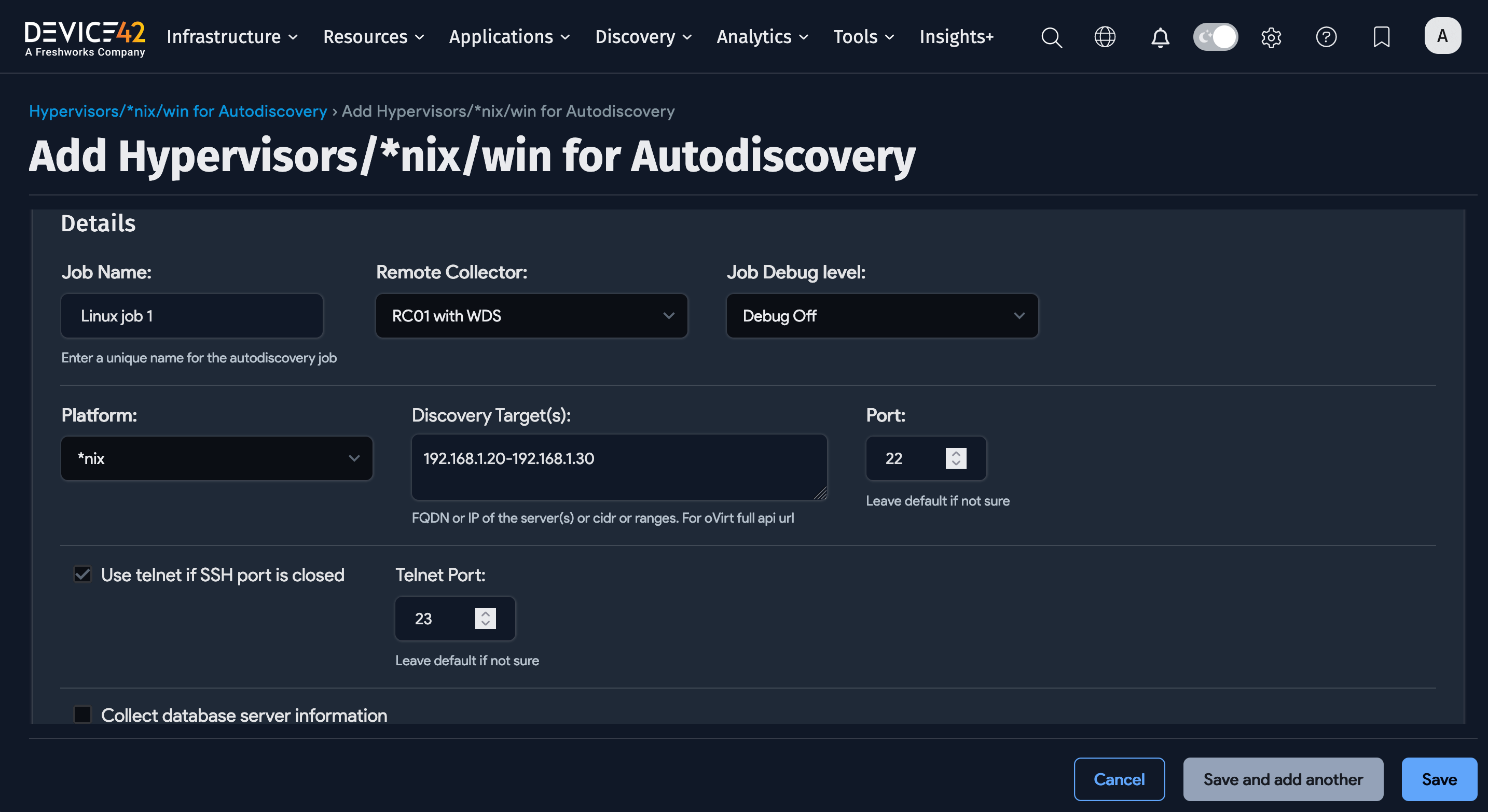 nix autodiscovery page