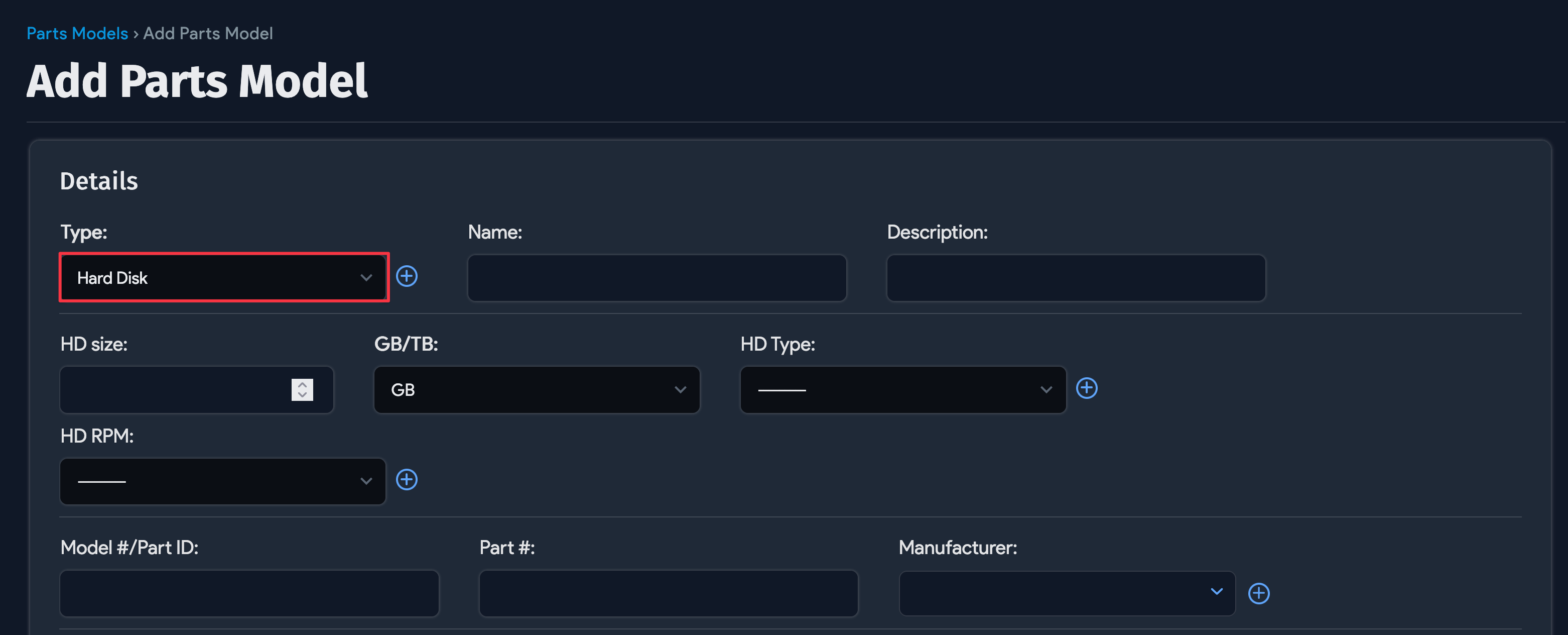 Hard disk attributes