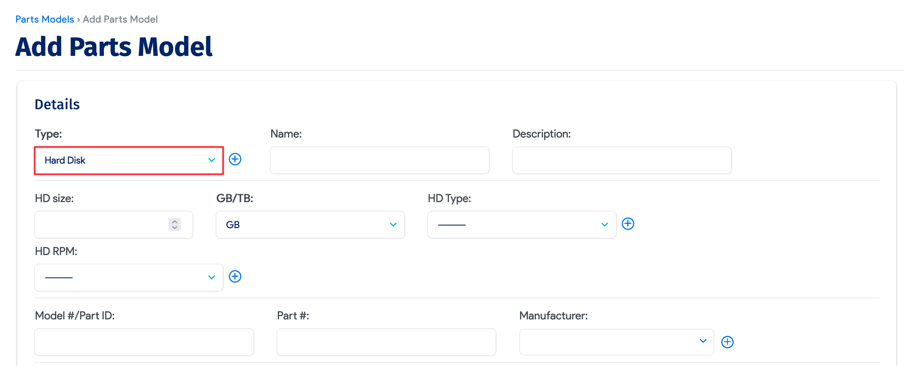 Hard disk attributes