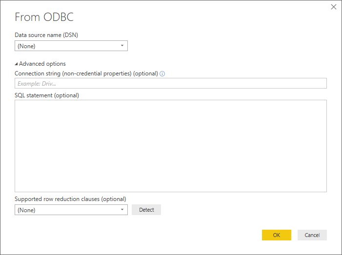 Advanced connection options