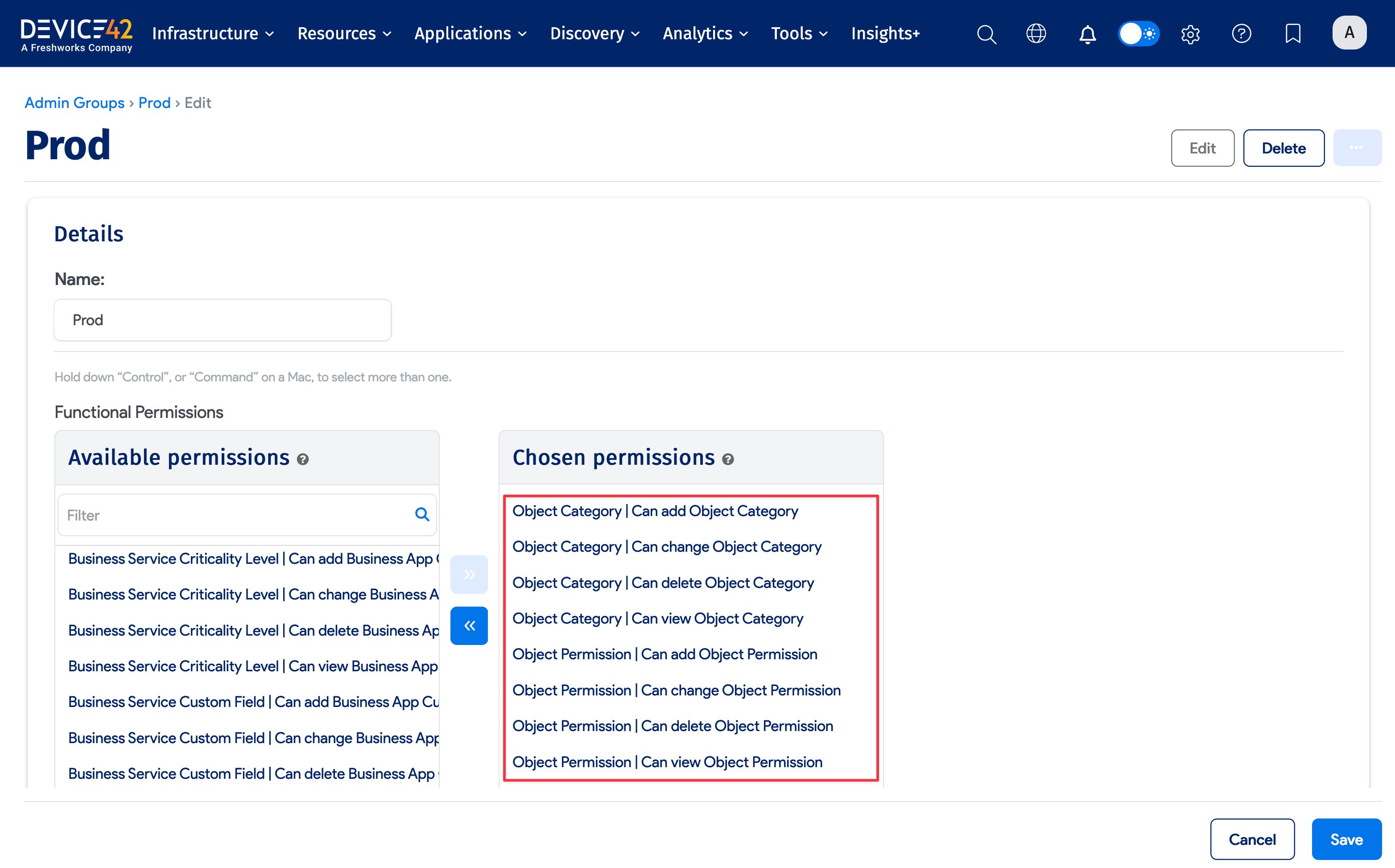 Grant Object Permissions