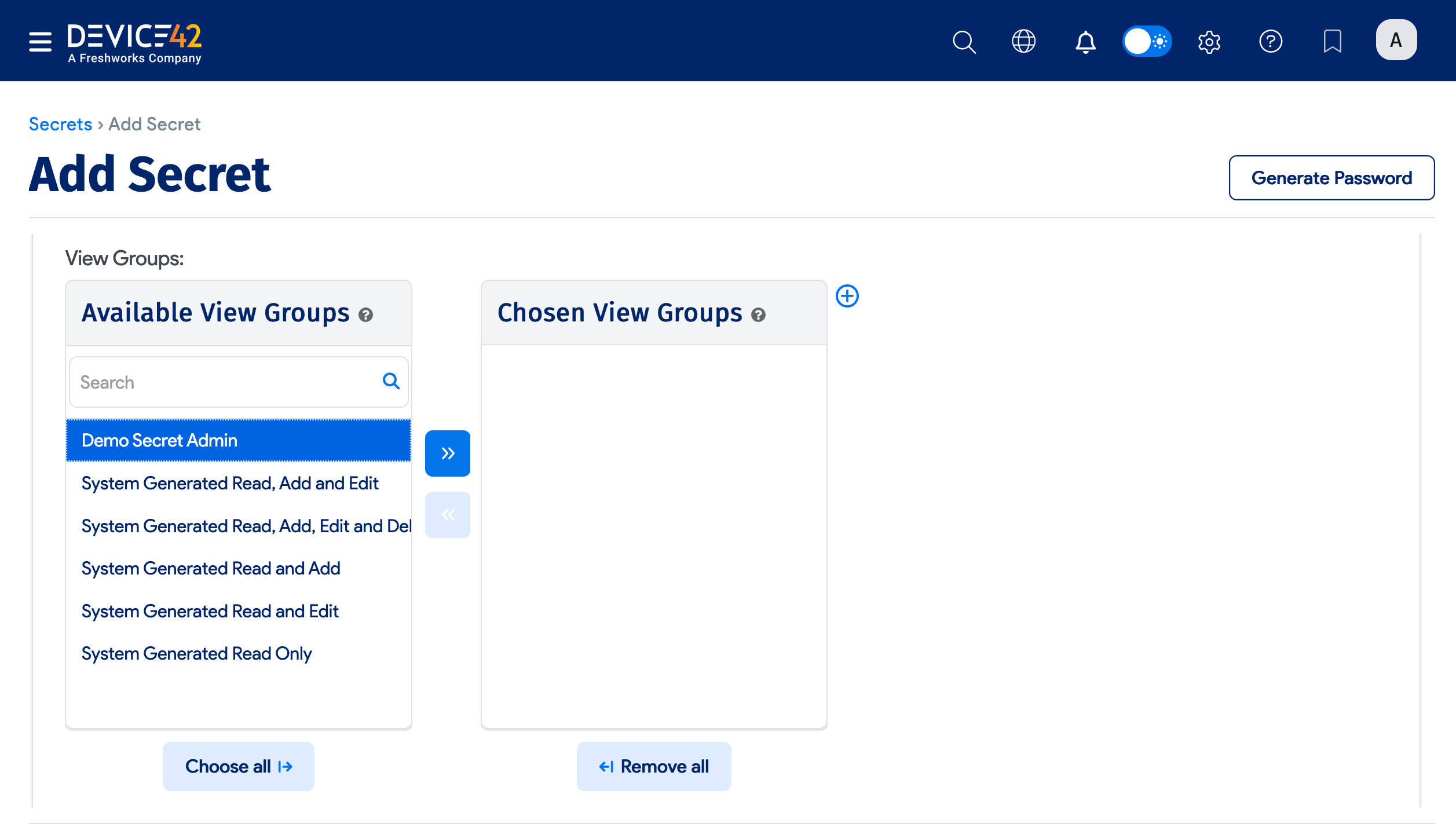 View Group Permission