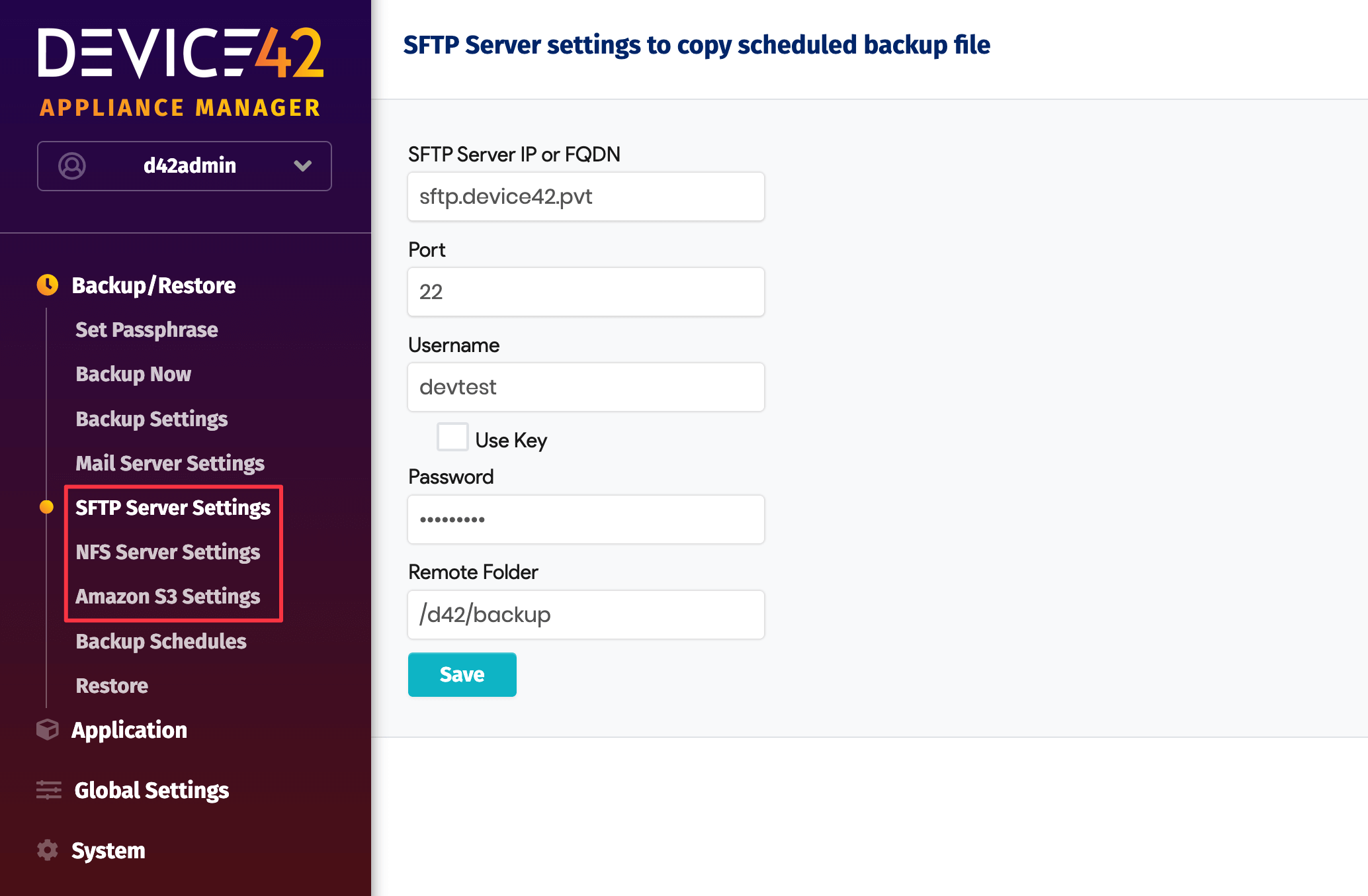 Configure server settings