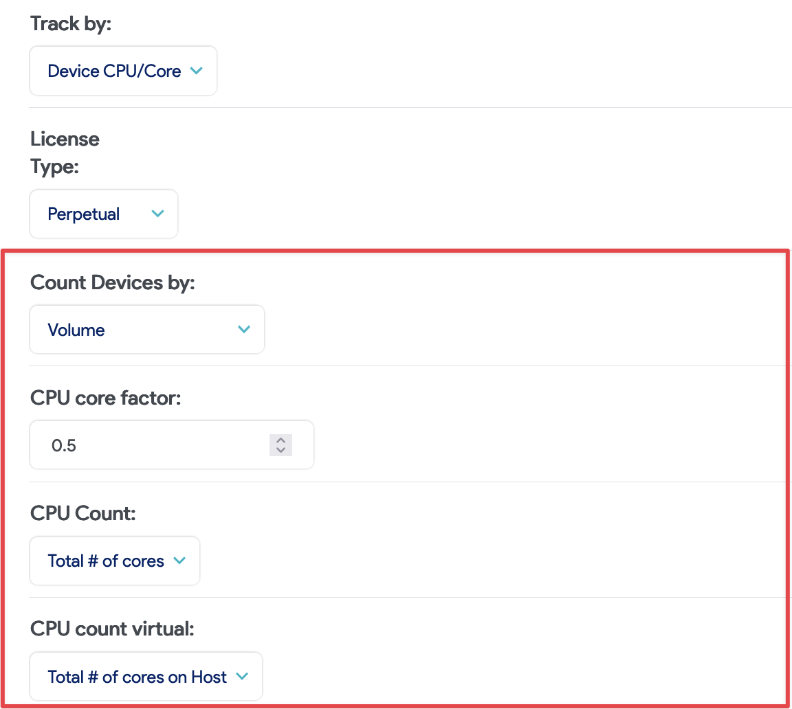 Track By Device CPU/Core option