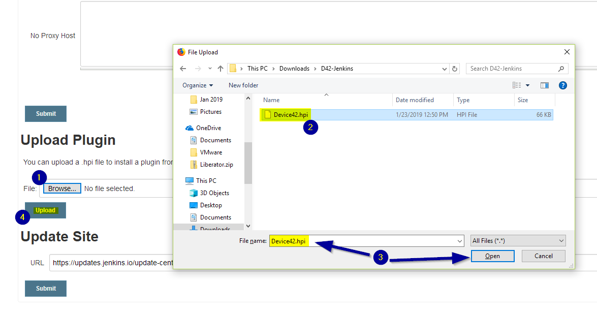Upload Device42 Jenkins Plugin